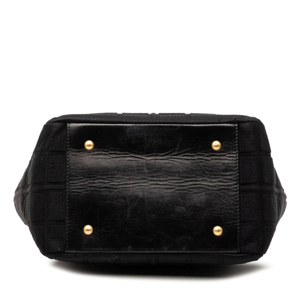 Pre-Loved Chanel Jersey CC Chocolate Bar Shoulder Bag - Picture 3 of 7